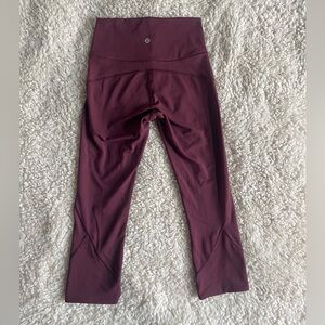 Lululemon Athletica Fast & Free Workout Crop Leggings Size 4